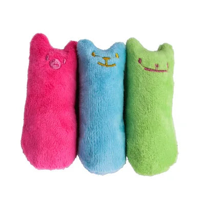 🐱 Teeth Grinding Catnip Toy – Interactive Plush Chew Toy for Cats
