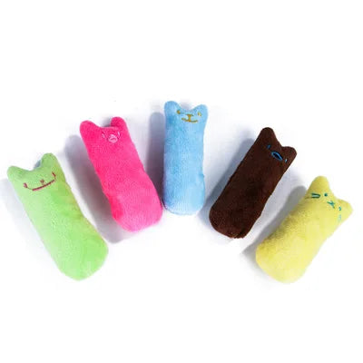 🐱 Teeth Grinding Catnip Toy – Interactive Plush Chew Toy for Cats