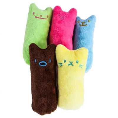 🐱 Teeth Grinding Catnip Toy – Interactive Plush Chew Toy for Cats