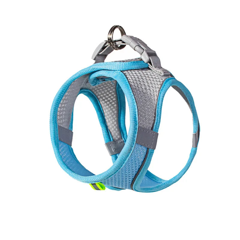 🐶 Puppy & Cat Harness Set – Adjustable Harness Vest with Leash for Small Dogs