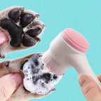🐾 Silicone Pet Paw Cleaner & Massage Brush – Dual-Sided Dog Grooming Tool