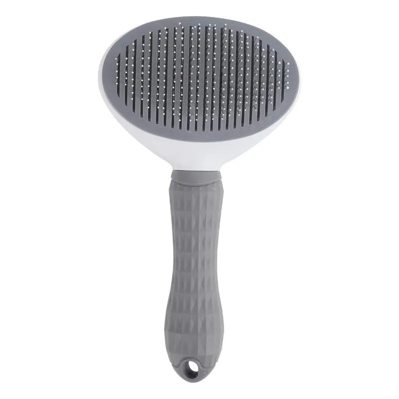 🐾 Self-Cleaning Pet Hair Remover Brush – Grooming Comb for Dogs & Cats