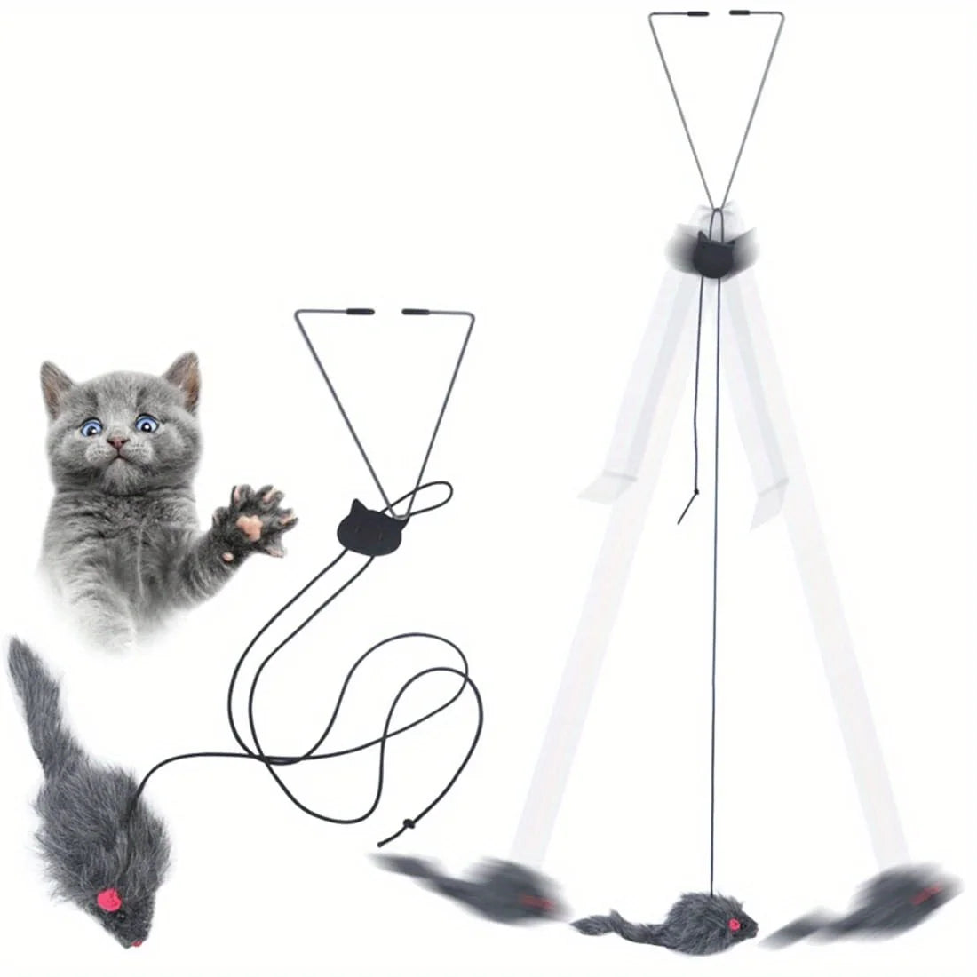 🐱 Door Hanging Cat Toy – Stress Relief & Interactive Play for Kittens