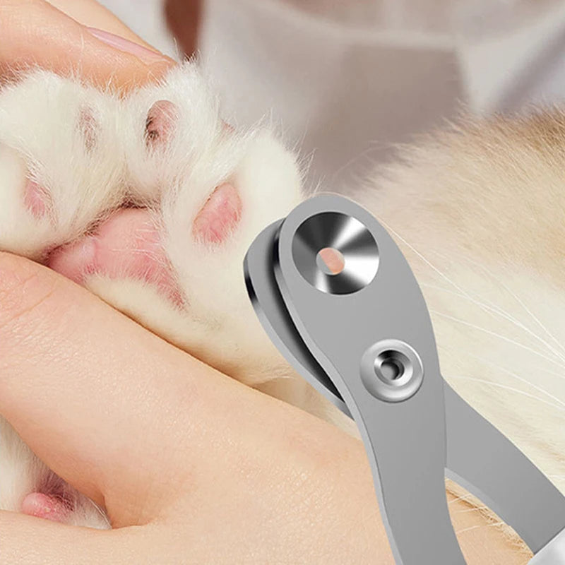 Circular Hole Cat Nail Scissors – Professional Pet Nail Clippers for Dogs & Cats