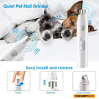 Electric Dog Nail Grinder – Painless Nail Trimmer for Dogs & Cats 🐾