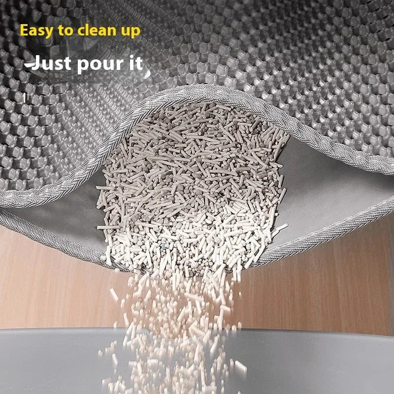 Premium Large Cat Litter Mat – 90x60CM Waterproof & Non-Slip 🐾