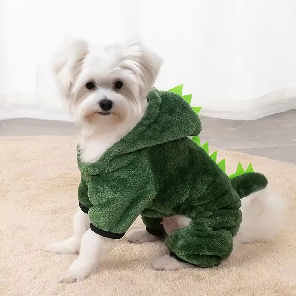 Small & Medium Pet Cotton Costume – Cozy Autumn & Winter Wear for Dogs & Cats 🐾