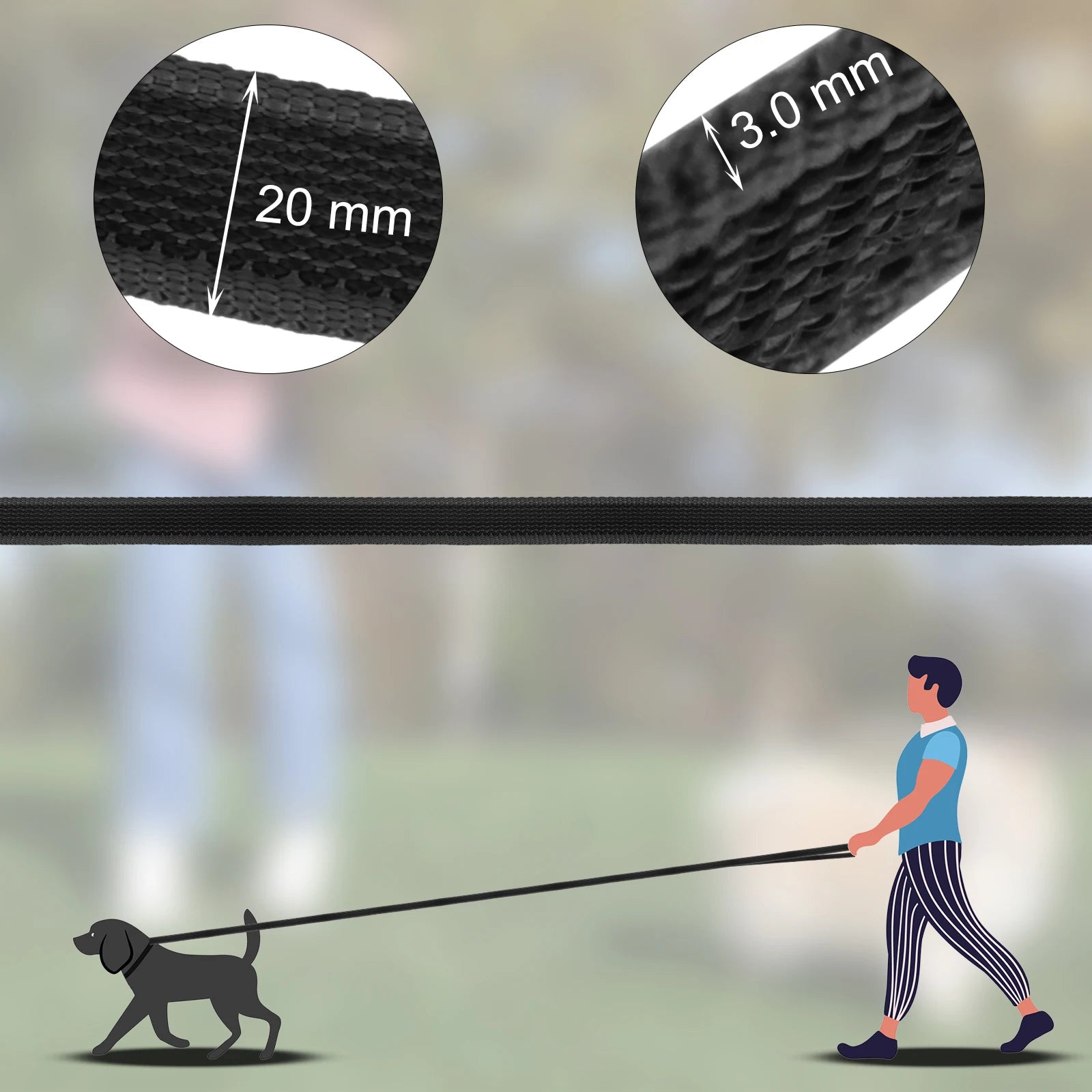 🐕 Long Training Dog Leash – 1.5M / 2M / 3M / 5M / 10M / 15M