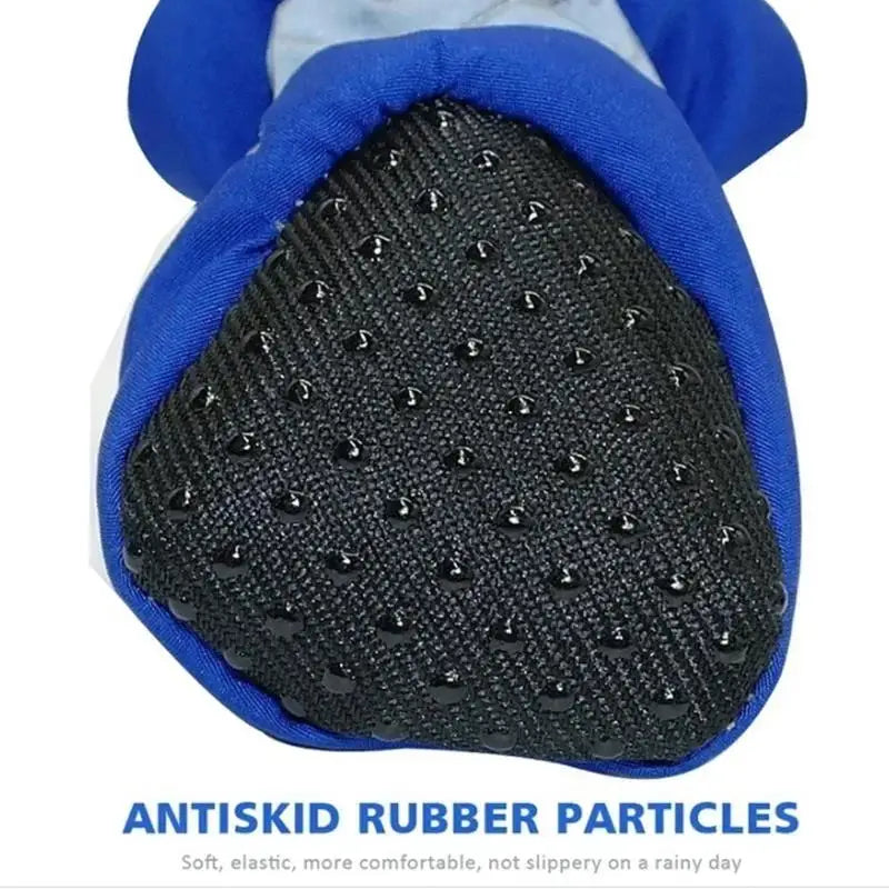 🐾 4pcs Waterproof Pet Dog Shoes – Anti-Slip Rain & Snow Booties