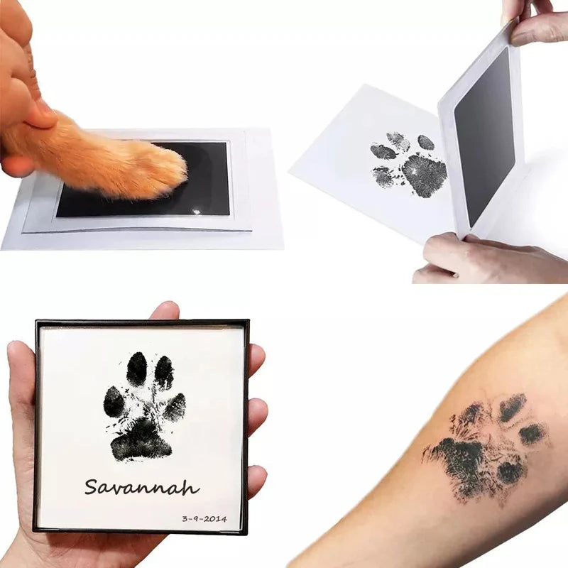 Pet Handprint & Footprint Kit – No-Touch Paw Print Souvenir
