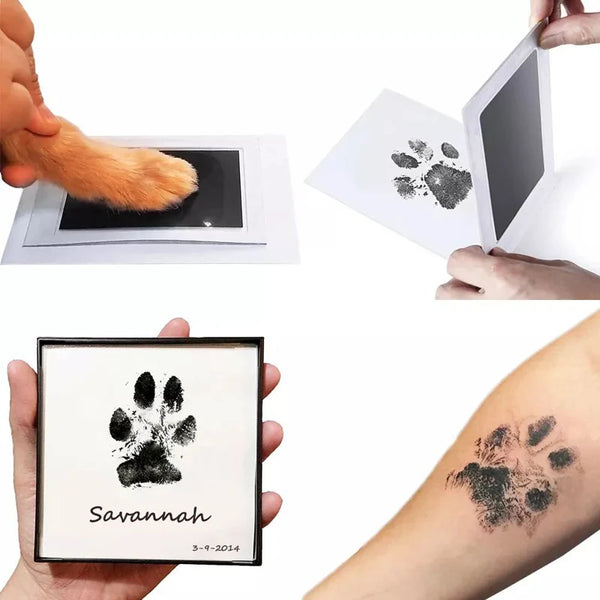 Pet Handprint & Footprint Kit – No-Touch Paw Print Souvenir