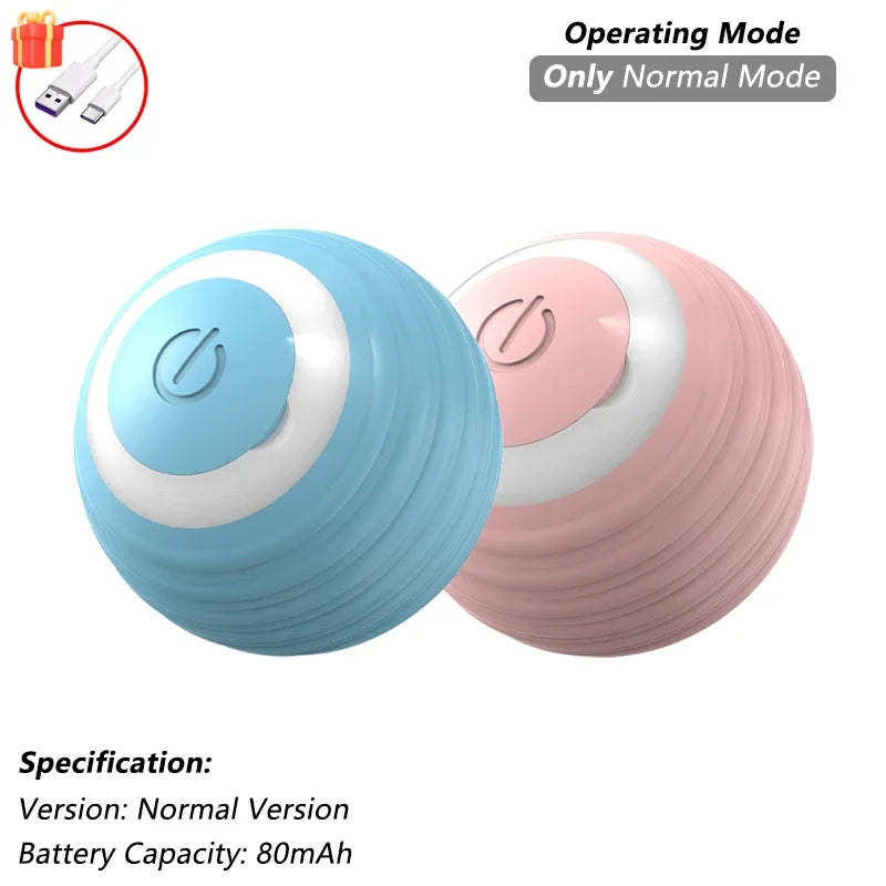 Smart Pet Interactive Rolling Ball Toy – Dog & Cat Electric Training Fun ⚡🐾