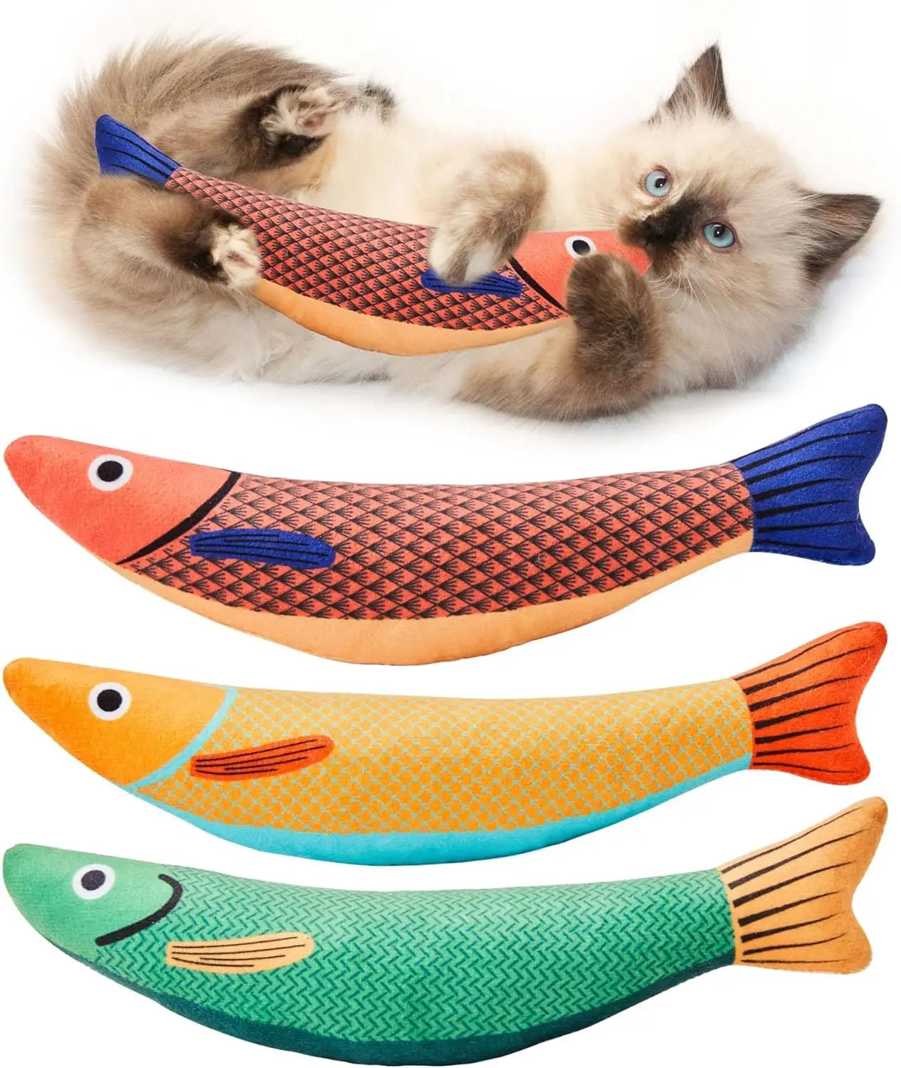 Fish-Shaped Catnip Toy – Interactive Chew & Play for Cats 🐟