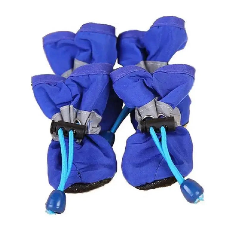 🐾 4pcs Waterproof Pet Dog Shoes – Anti-Slip Rain & Snow Booties