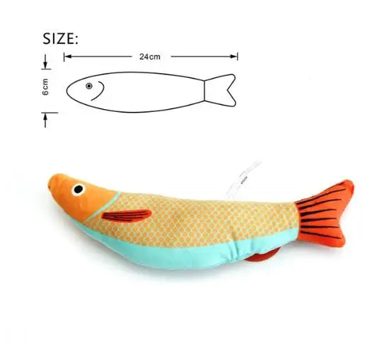 Fish-Shaped Catnip Toy – Interactive Chew & Play for Cats 🐟