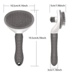🐾 Self-Cleaning Pet Hair Remover Brush – Grooming Comb for Dogs & Cats