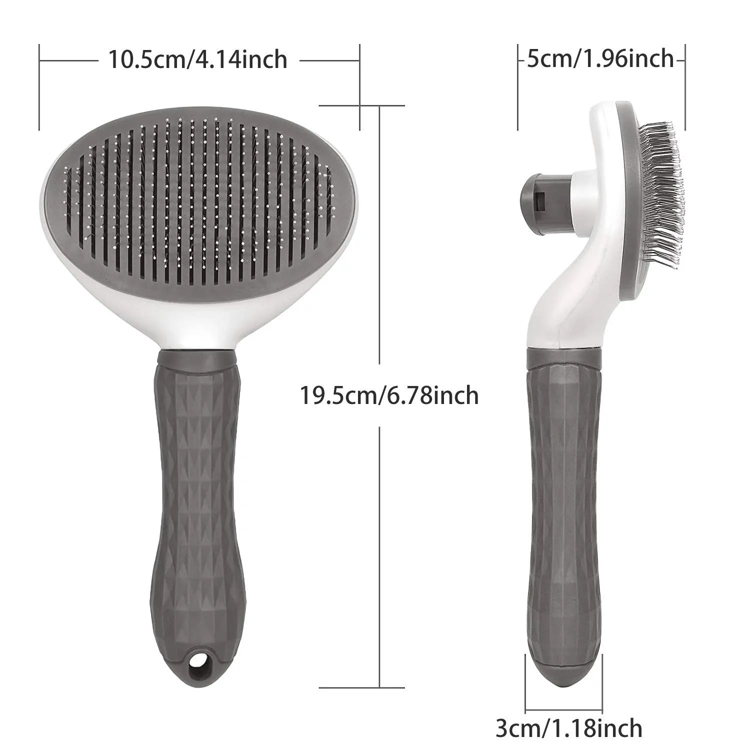🐾 Self-Cleaning Pet Hair Remover Brush – Grooming Comb for Dogs & Cats