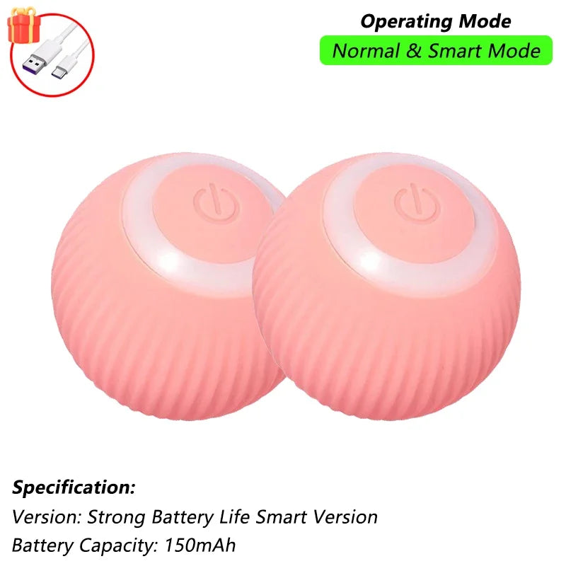 Smart Pet Interactive Rolling Ball Toy – Dog & Cat Electric Training Fun ⚡🐾