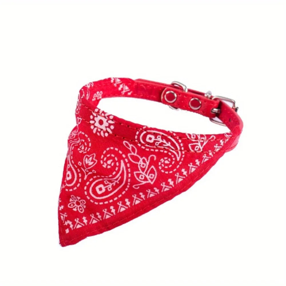 Adjustable Pet Bandana Collar – Stylish Triangle Neckerchief for Dogs & Cats 🐾