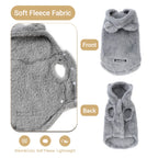 Soft Fleece Pet Dog Hoodie – Cozy Winter Jacket for Small & Medium Dogs 🐾