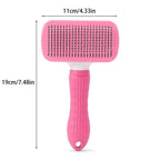 🐾 Self-Cleaning Pet Hair Remover Brush – Grooming Comb for Dogs & Cats
