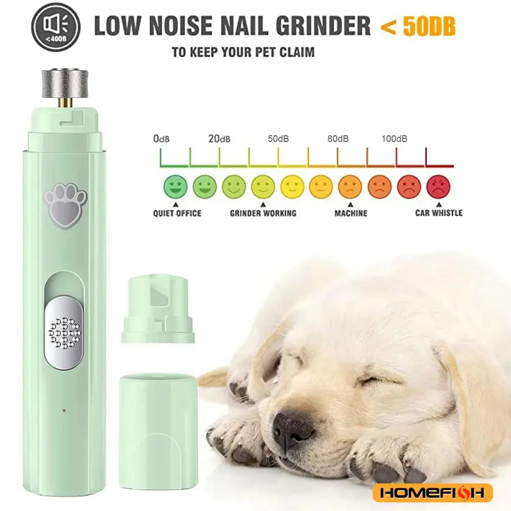 Electric Dog Nail Grinder – Painless Nail Trimmer for Dogs & Cats 🐾