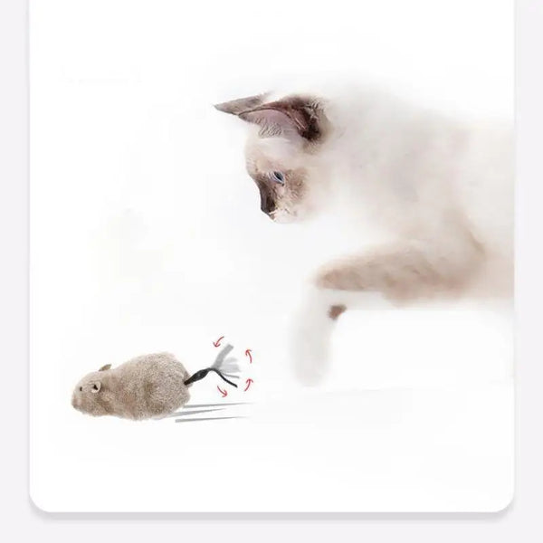 Lifelike Plush Mouse Toy – Endless Fun for Cats & Small Dogs 🐭