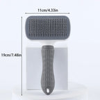 🐾 Self-Cleaning Pet Hair Remover Brush – Grooming Comb for Dogs & Cats