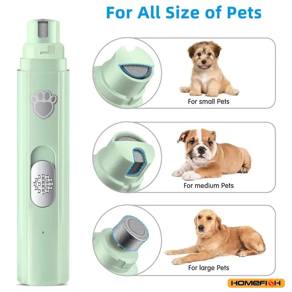 Electric Dog Nail Grinder – Painless Nail Trimmer for Dogs & Cats 🐾
