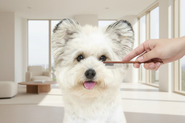 Pet Woodiness Facial Cleaning Comb – Tear Stain & Eye-Poop Remover for Cats & Dogs