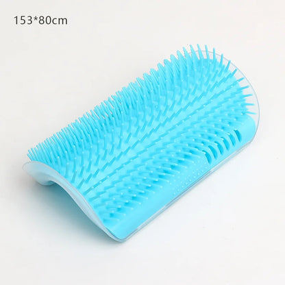 🐱 Cat Massage Tool – Wall Corner Self-Grooming Brush & Hair Removal Comb