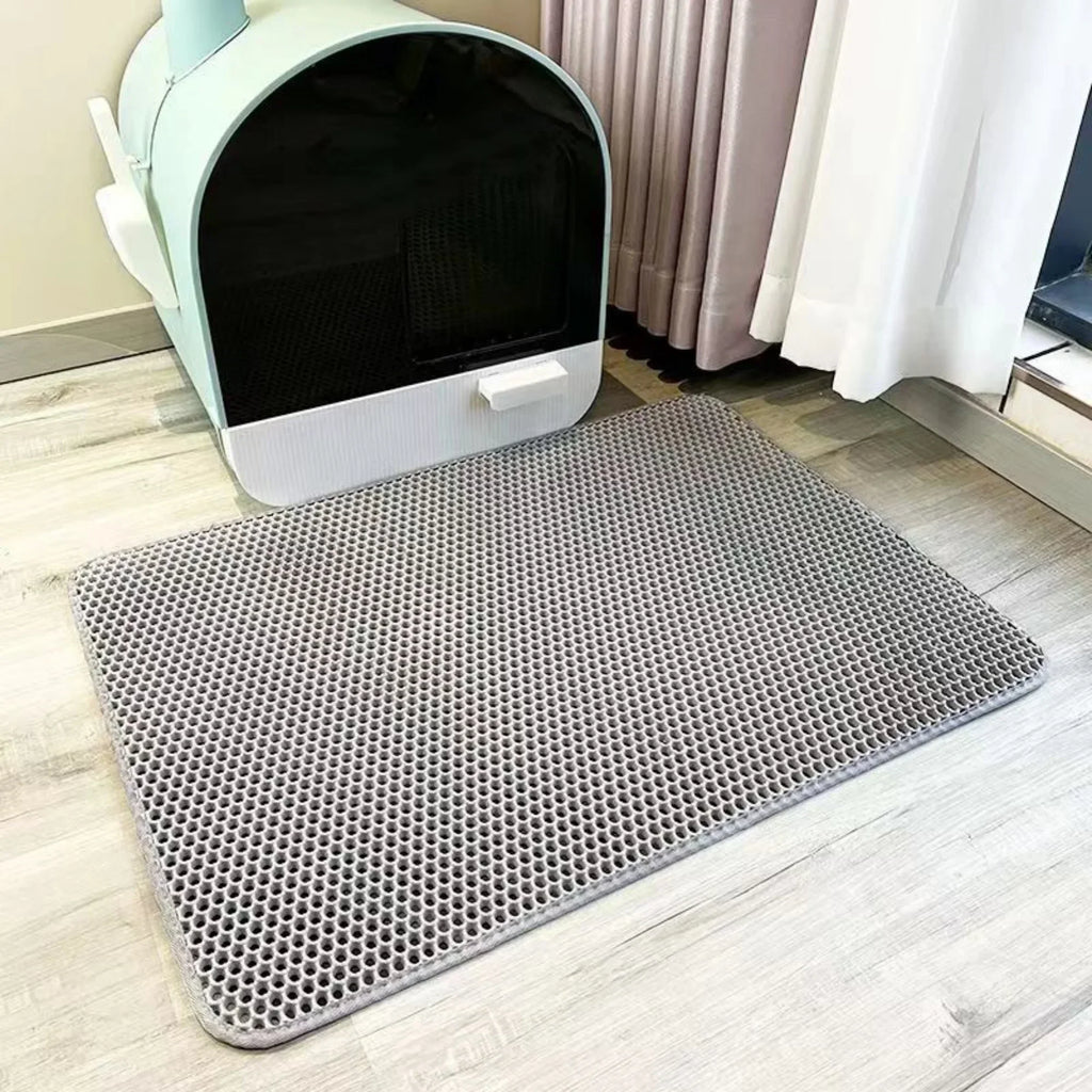 Premium Large Cat Litter Mat – 90x60CM Waterproof & Non-Slip 🐾
