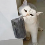 Cat Corner Self Groomer – Wall Mounted Cat Massager & Hair Remover Brush 🐱