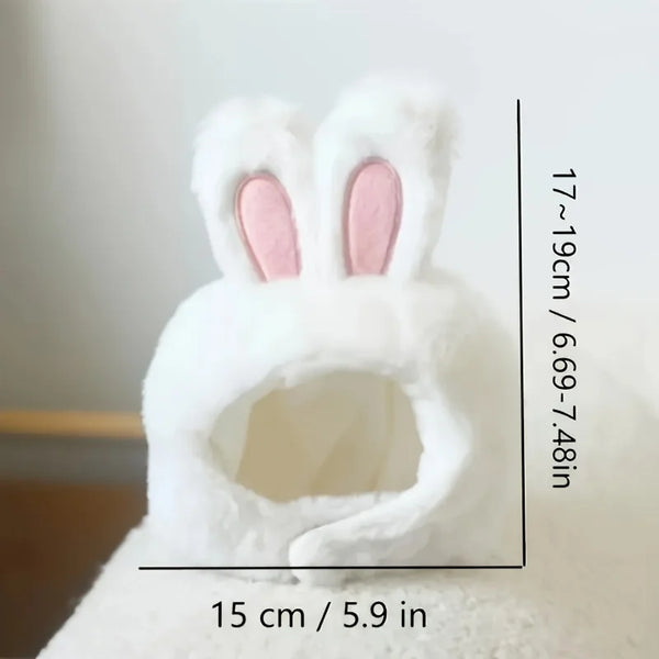 Bunny Ears Cat Hat – Adorable Pet Costume Headwear 🐰🐾