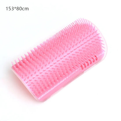 🐱 Cat Massage Tool – Wall Corner Self-Grooming Brush & Hair Removal Comb