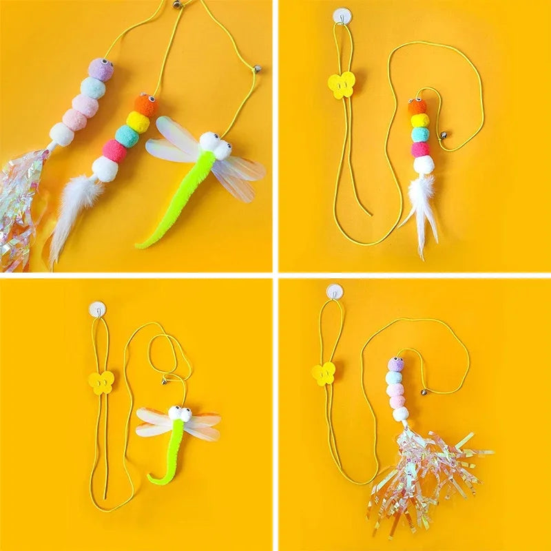 Cat Swing Toy – Interactive Hanging Door Teaser with Long Rope