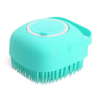 🐾 2-in-1 Pet Shampoo & Massage Brush – Soft Silicone Grooming Scrubber