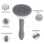 🐾 Self-Cleaning Pet Hair Remover Brush – Grooming Comb for Dogs & Cats