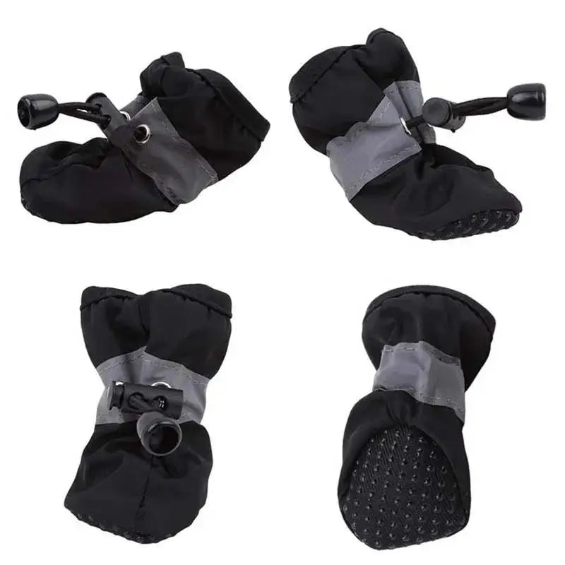 🐾 4pcs Waterproof Pet Dog Shoes – Anti-Slip Rain & Snow Booties