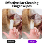🐾 Pet Ear Cleaning Wipes & Fingertips – Ear Care & Mite Removal for Cats & Dogs