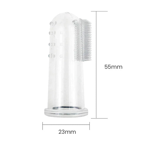 Ultra Soft Silicone Finger Toothbrush for Dogs & Cats
