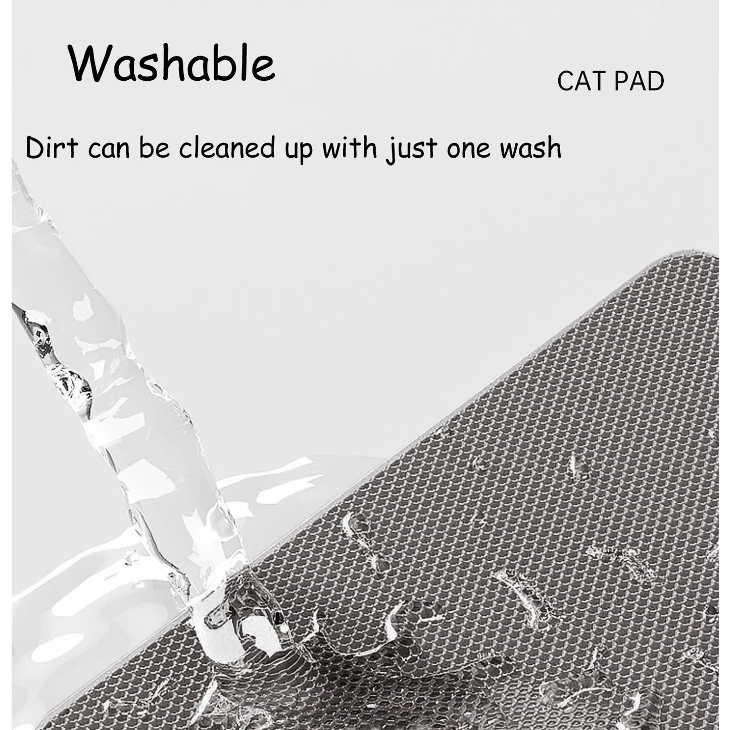 🐾 60×90CM Cat Litter Mat – Waterproof Double Layer, Non-Slip & Washable Pet Floor Protector