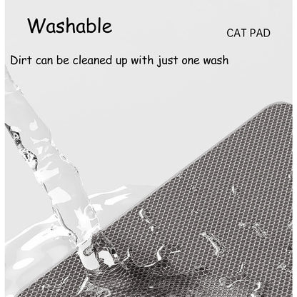 🐾 60×90CM Cat Litter Mat – Waterproof Double Layer, Non-Slip & Washable Pet Floor Protector