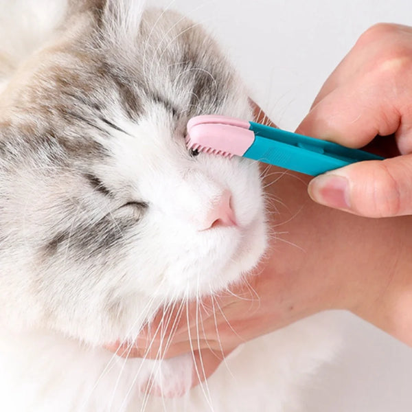 Pet Tear Stain Remover Comb – Precision Grooming Tool for Cats & Small Dogs 🐱✨