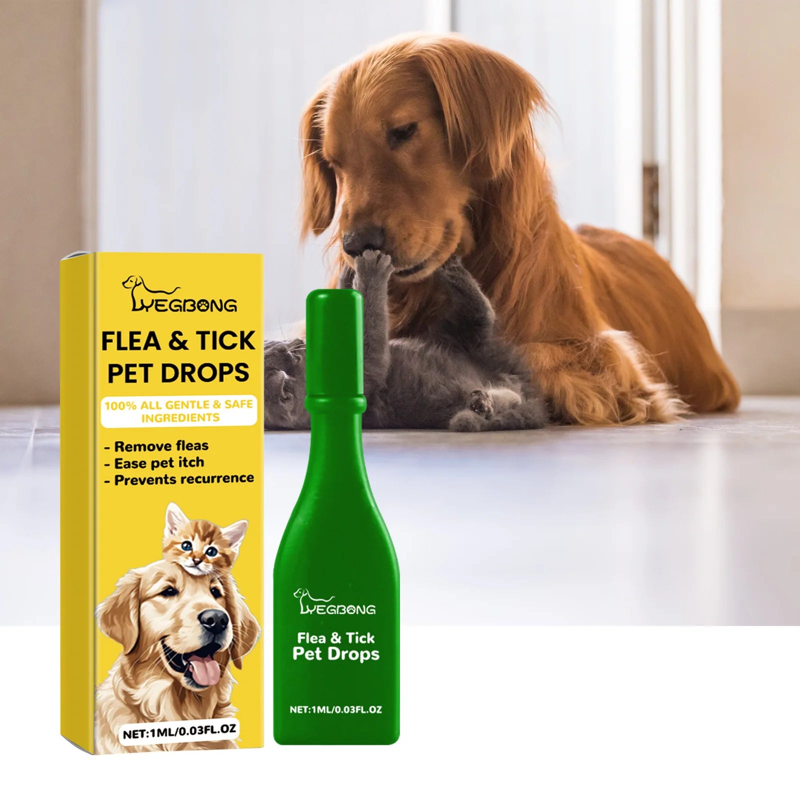 Cat Anti-Flea Drops – Fast Relief from Fleas, Ticks & Itching 🐱