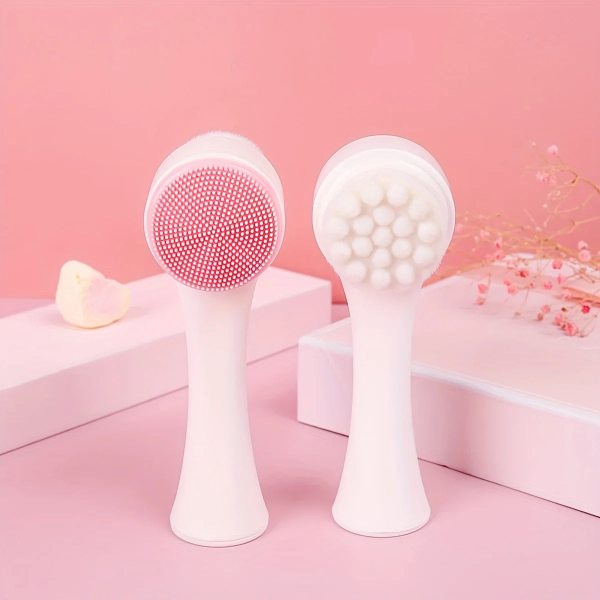 🐾 Silicone Pet Paw Cleaner & Massage Brush – Dual-Sided Dog Grooming Tool