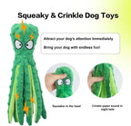 🐙 Dog Squeaky Octopus Toy – Durable Plush Chew & Teething Toy