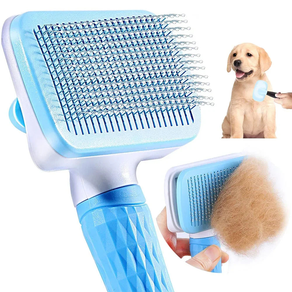 🐾 Dog & Cat Hair Remover Brush – Grooming & Care Comb