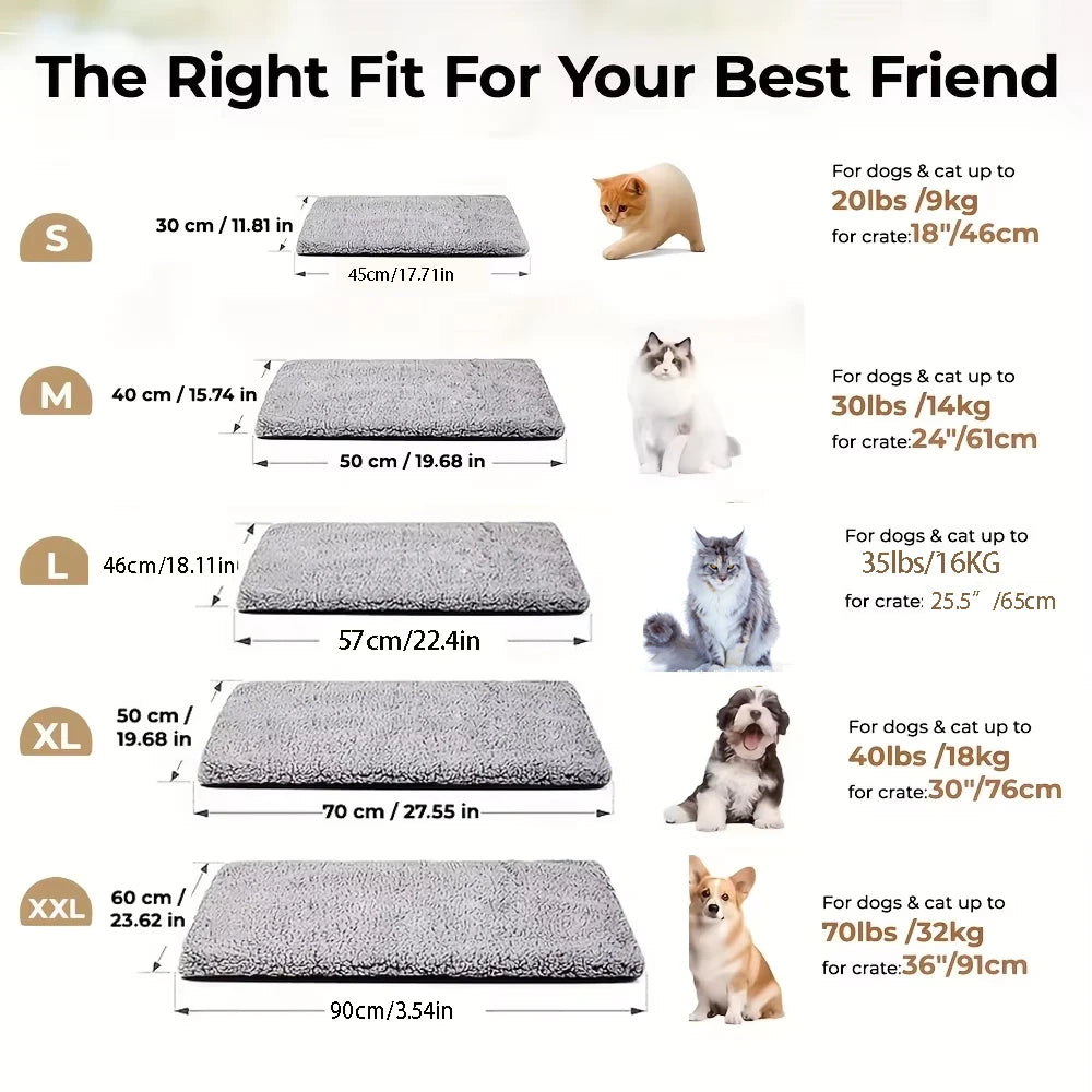 Winter Warming Pet Mattress – Super Soft & Cozy Bed Mat for Cats and Dogs