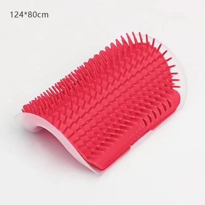 🐱 Cat Massage Tool – Wall Corner Self-Grooming Brush & Hair Removal Comb